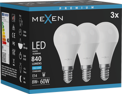 Mexen Nova 3x Ampoule LED E14, G45, 8W, Froid - 6500K, 840 lm - L101-E14-0865-01x03