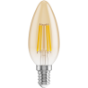 Mexen Vintis 6x Ampoule filament LED E14, C35, 4W, Chaud - 2200K, 400 lm, ambre - L154-E14-0422-50x06
