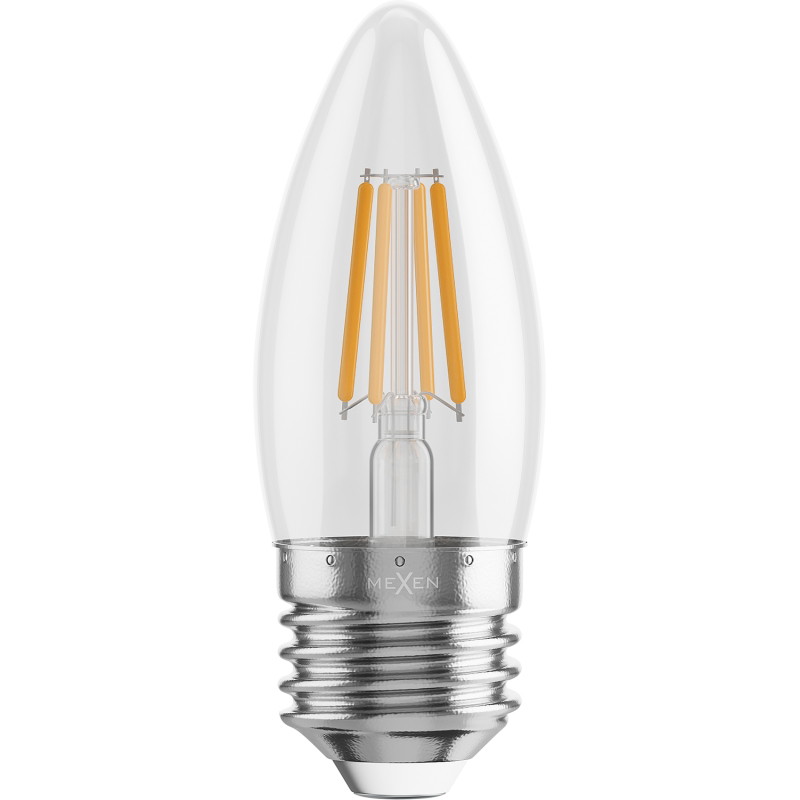 Mexen Vintis 3x Ampoule filament LED E27, C35, 6W, Chaude - 2700K, 720 lm, claire - L154-E27-0627-00x03