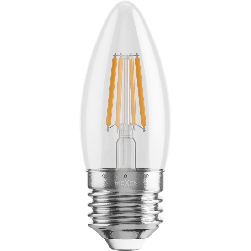 Mexen Vintis 10x ampoule filament LED E27, C35, 6W, Chaude - 2700K, 720 lm, claire - L154-E27-0627-00x10