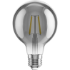 Mexen Vintis 6x Ampoule à filament LED E27, G80, 2W, Chaude - 2200K, 150 lm, fumée - L155-E27-0222-70x06
