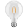 Mexen Vintis 6x Ampoule à filament LED E27, G80, 4W, Chaude - 2700K, 470 lm, claire - L155-E27-0427-00x06