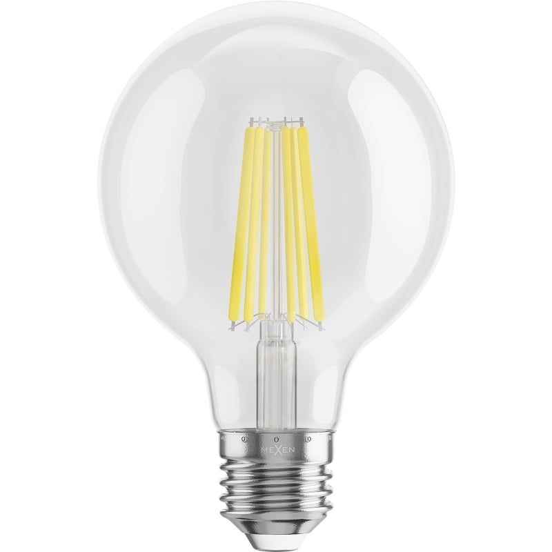 Mexen Vintis 10x Ampoule filament LED E27, G80, 10W, Neutre - 4000K, 1320 lm, claire - L155-E27-1040-00x10