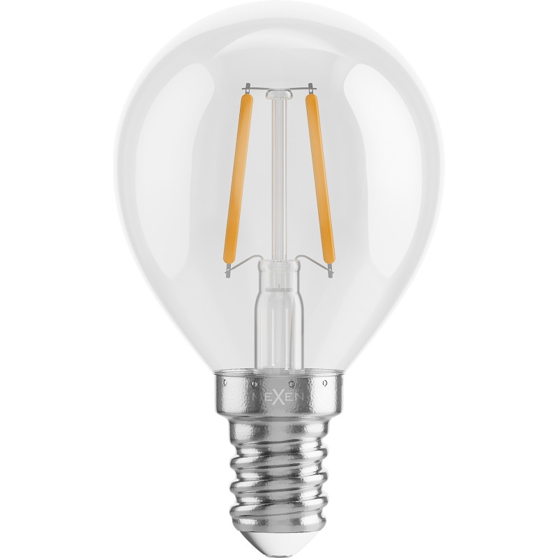 Mexen Vintis 6x Ampoule filament LED E14, G45, 2W, Chaude - 2700K, 240 lm, claire - L156-E14-0227-00x06
