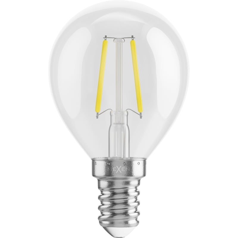Mexen Vintis 10x ampoule à filament LED E14, G45, 2W, Neutre - 4000K, 240 lm, transparent - L156-E14-0240-00x10
