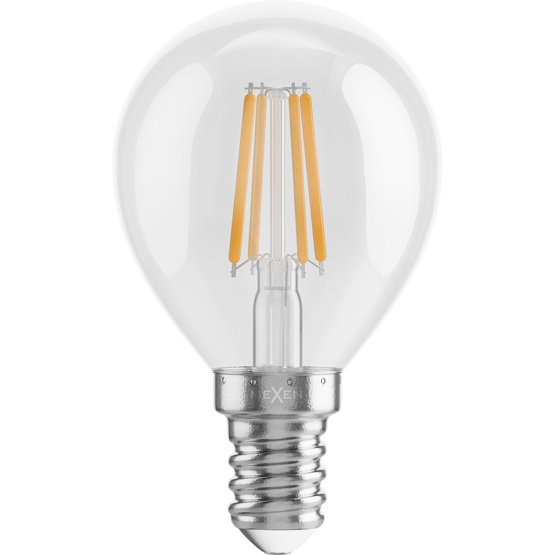 Mexen Vintis 6x Ampoule filament LED E14, G45, 4W, Chaude - 2700K, 470 lm, claire - L156-E14-0427-00x06