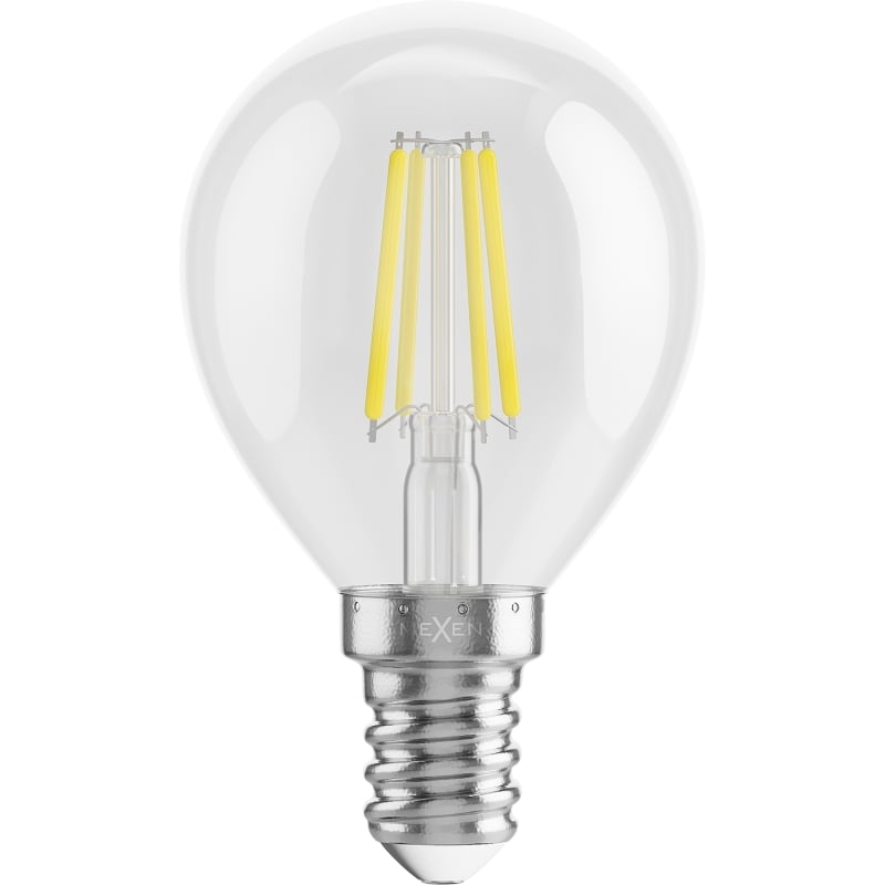 Mexen Vintis 6x Ampoule filament LED E14, G45, 6W, Neutre - 4000K, 720 lm, clair - L156-E14-0640-00x06
