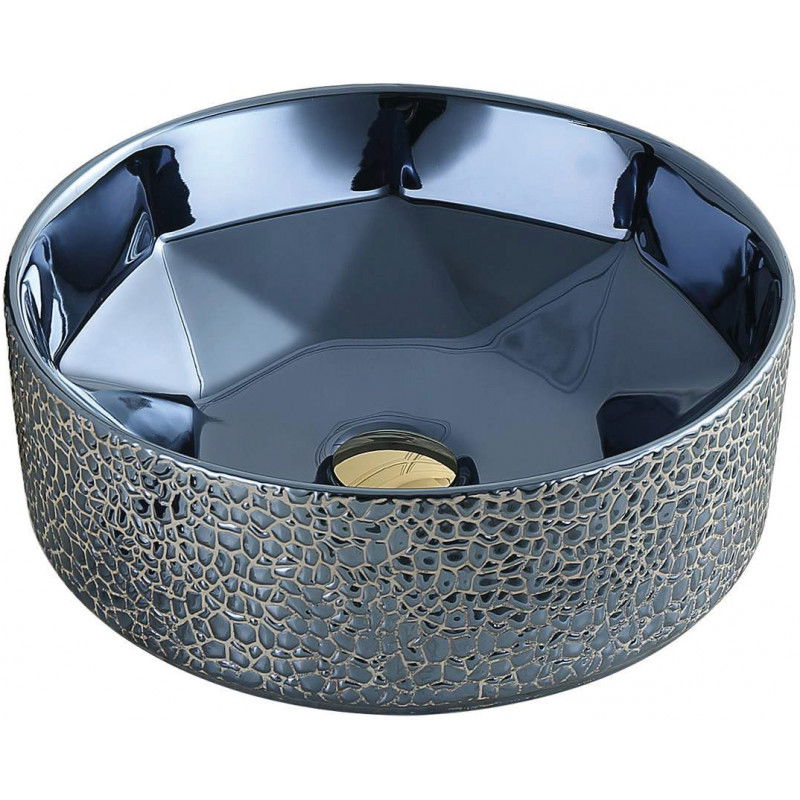 Mexen Lupita lavabo de comptoir 41 x 41 cm, Bleu - 22144163