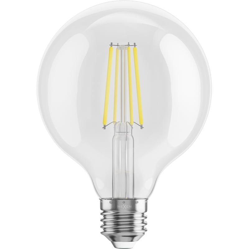 Mexen Vintis 3x Ampoule filament LED E27, G95, 8W, Neutre - 4000K, 1055 lm, clair - L157-E27-0840-00x03
