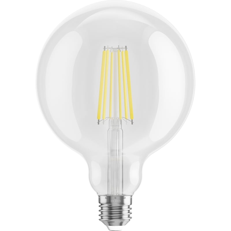 Mexen Vintis 3x Ampoule filament LED E27, G125, 10W, Neutre - 4000K, 1320 lm, transparent - L158-E27-1040-00x03