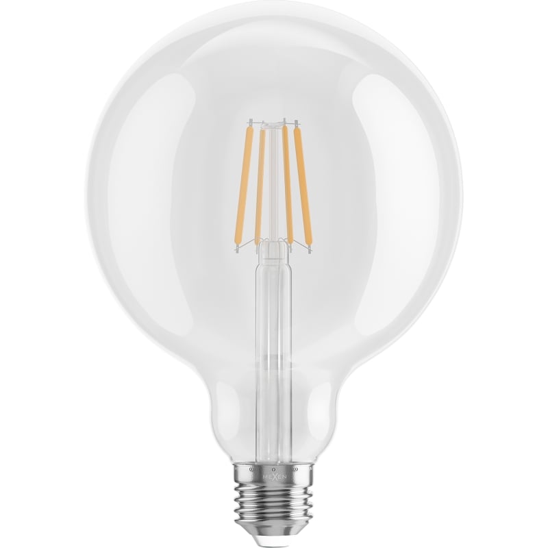 Mexen Vintis 10x Ampoule filament LED E27, G125, 6W, Chaude - 2700K, 720 lm, claire - L158-E27-0627-00x10
