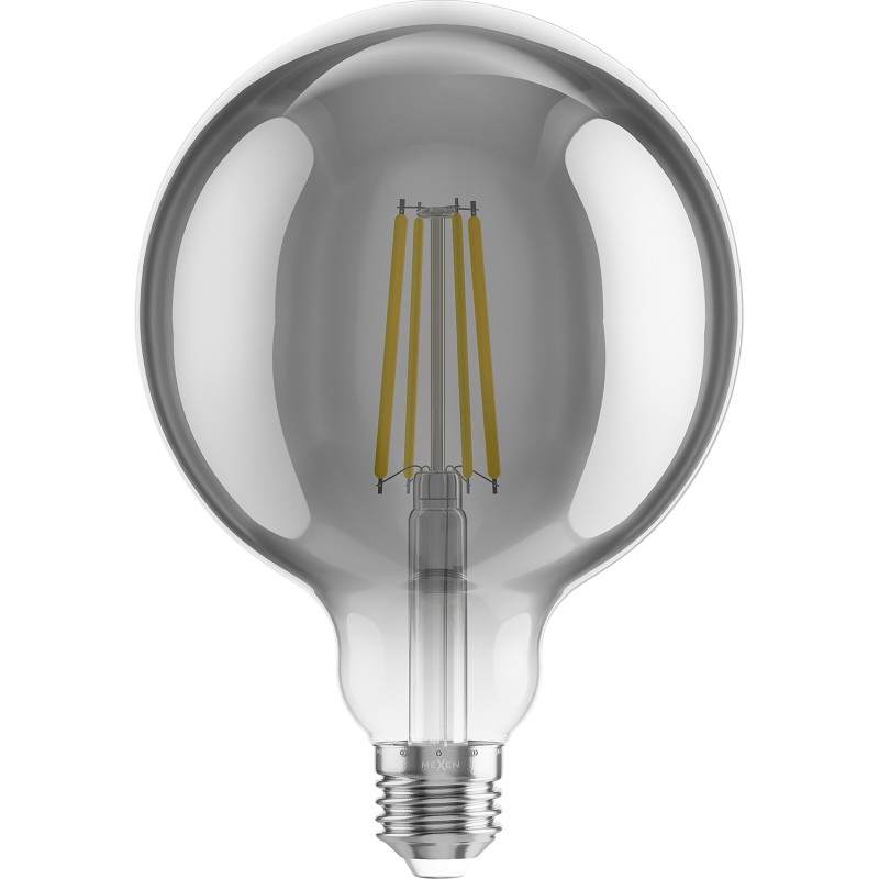 Mexen Vintis 10x Ampoule filament LED E27, G125, 8W, Chaude - 2700K, 680 lm, fumée - L158-E27-0827-70x10
