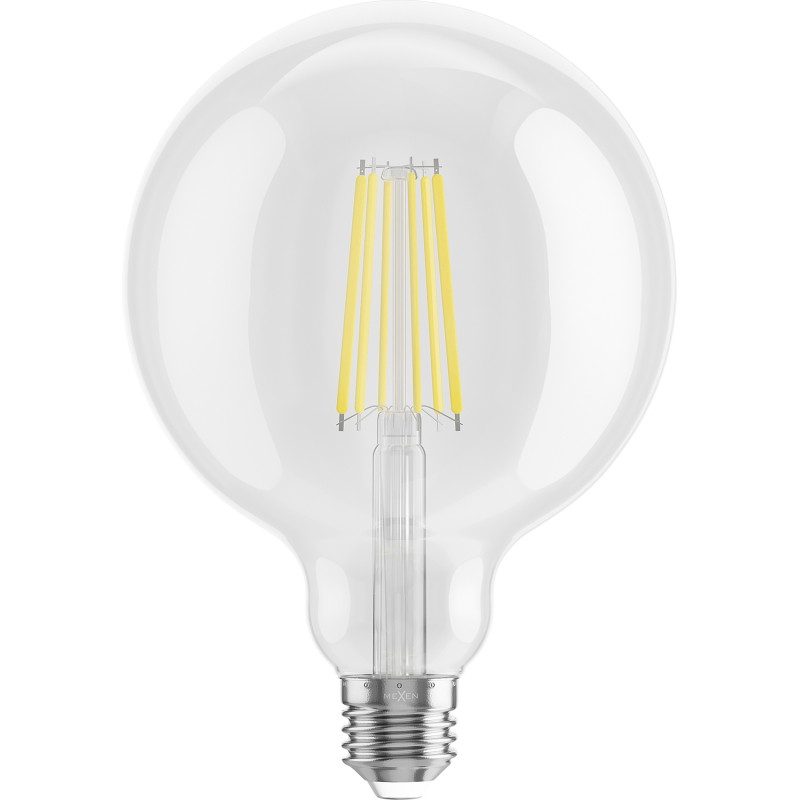 Mexen Vintis 6x Ampoule LED filament E27, G125, 10W, Neutre - 4000K, 1320 lm, clair - L158-E27-1040-00x06