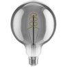 Mexen Vintis 6x Ampoule filament spiralée LED E27, G125, 8W, Chaude - 2200K, 450 lm, fumée - L168-E27-0822-70x06
