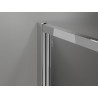 Mexen Exo-B Duo 3S cabine de douche 3 parois pivotante 100 x 95 cm, transparent, chromé - 814-100-095-01-00-3S
