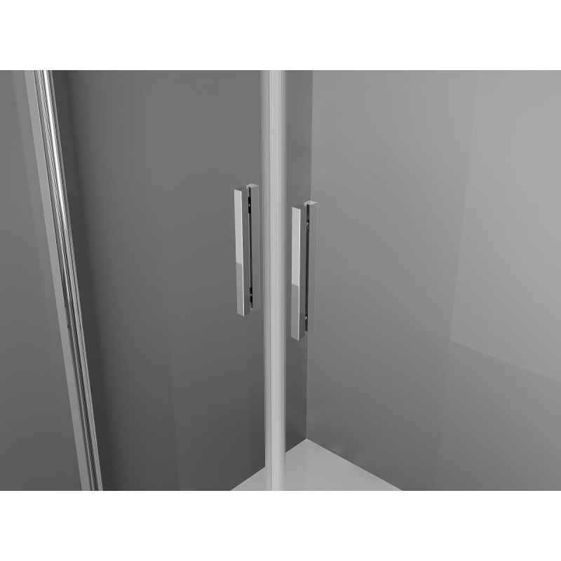 Mexen Exo-B Duo 3S cabine de douche à 3 faces pivotante 110 x 70 cm, transparent, chromé - 814-110-070-01-00-3S