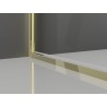Mexen Exo-B Duo 3S cabine de douche à 3 parois pivotante 90 x 80 cm, transparente, dorée - 814-090-080-50-00-3S