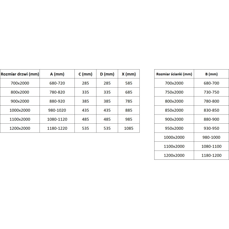 Mexen Exo-B Duo 3S cabine de douche à 3 parois pivotante 70 x 110 cm, transparent, or - 814-070-110-50-00-3S