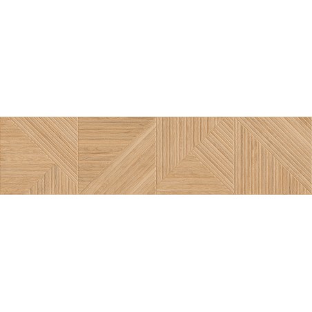 Mexen Ideal  Grès beige émaillé rect. G1, carreau mural aspect bois 120 x 30 cm, mat - TL701-120-030-50