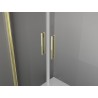 Mexen Exo-B Duo 3S cabine de douche 3 parois battantes 110 x 70 cm, transparent, or - 814-110-070-50-00-3S
