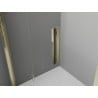 Mexen Exo-3S cabine de douche 3 parois pliante 70 x 70 cm, transparente, or - 816-070-070-50-00-3S