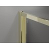 Mexen Exo-F 3S cabine de douche 3 parois pliable 95 x 110 cm, transparente, or - 816-095-110-50-00-3S
