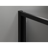 Mexen Exo-F 3S cabine de douche 3 parois pliable 90 x 75 cm, transparent, noir - 816-090-075-70-00-3S