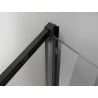 Mexen Exo-3S cabine de douche à 3 parois pliable 85 x 95 cm, transparent, noir - 816-085-095-70-00-3S