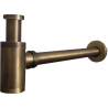 Mexen demi-siphon rond pour lavabo, Bronze antique - 79950-30