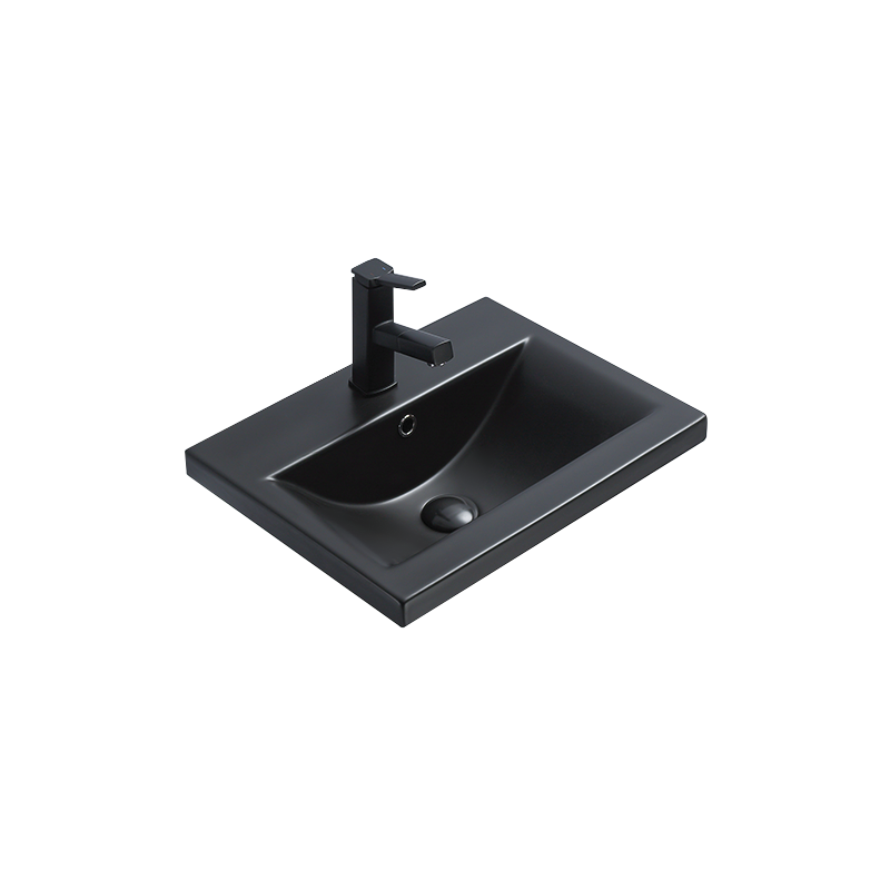 Mexen Emma lavabo encastré dans le comptoir 51 x 39 cm, Noir mat - 25055185