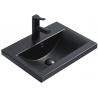 Mexen Emma lavabo encastré dans le comptoir 51 x 39 cm, Noir mat - 25055185