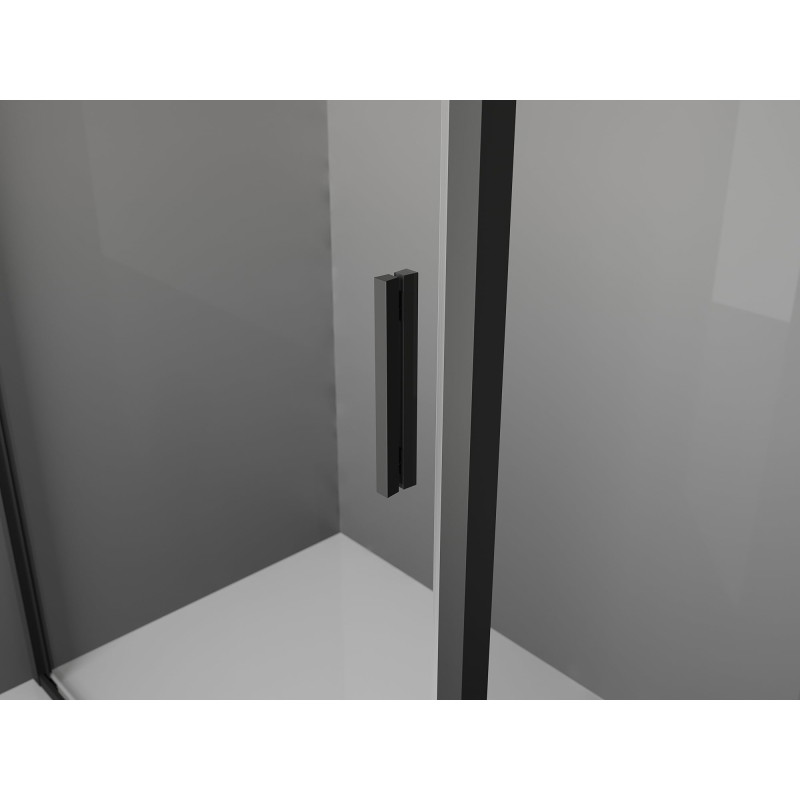 Mexen Exo-B 3S cabine de douche 3 parois pivotante 100 x 70 cm, transparent, noir - 817-100-070-70-00-3S