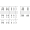 Mexen Exo-R 3S Cabine de douche 3 parois battante 125 x 70 cm, transparent, or - 819-125-070-50-00-3S