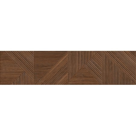 Mexen Ideal  Gres émaillé rectifié Cherry G1, carreau mural aspect bois 120 x 30 cm, mat - TL701-120-030-51