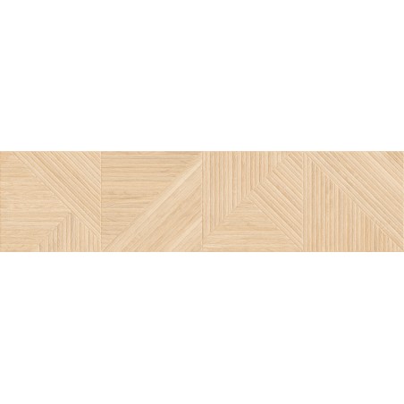 Mexen Ideal  Honey grès émaillé rectifié G1, carreau mural aspect bois 120 x 30 cm, mat - TL701-120-030-52