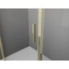 Mexen Exo-R 3S cabine de douche à 3 parois, avec porte battante 140 x 75 cm, transparent, doré - 819-140-075-50-00-3S