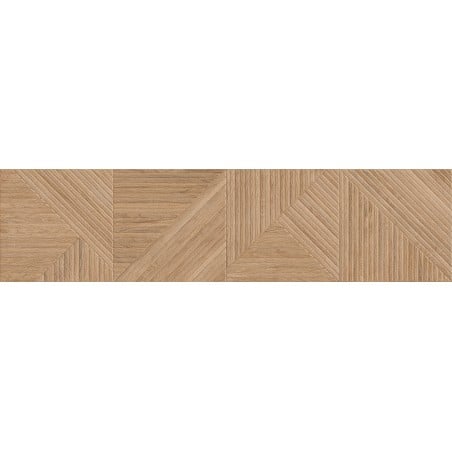 Mexen Ideal  Grès naturel émaillé rectifié G1, carreau mural aspect bois 120 x 30 cm, mat - TL701-120-030-53