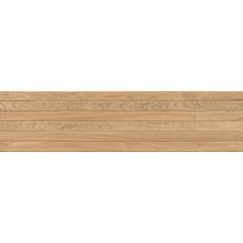 Mexen Western Wood Grès émaillé rectifié Almond G1, carreau mural aspect bois 120 x 30 cm, mat - TL702-120-030-50