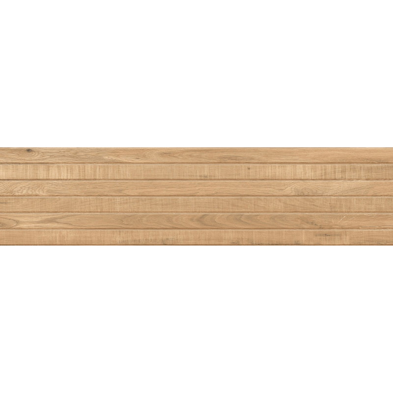 Mexen Western Wood Grès émaillé rectifié Almond G1, carreau mural aspect bois 120 x 30 cm, mat - TL702-120-030-50