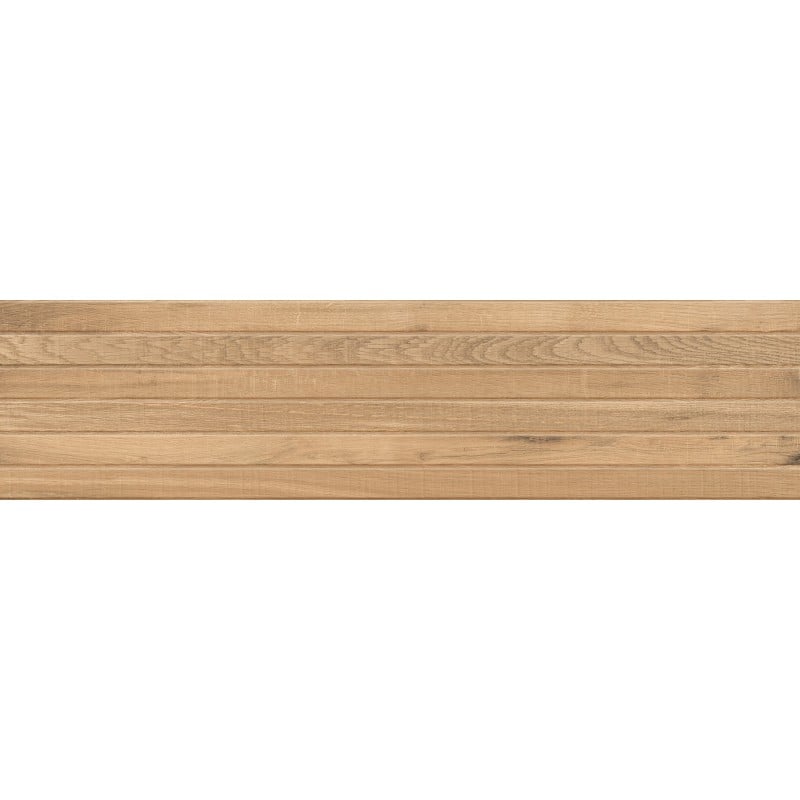 Mexen Western Wood Gres d'amande émaillé rect. G1, carreau mural aspect bois 120 x 30 cm, mat - TL702-120-030-50