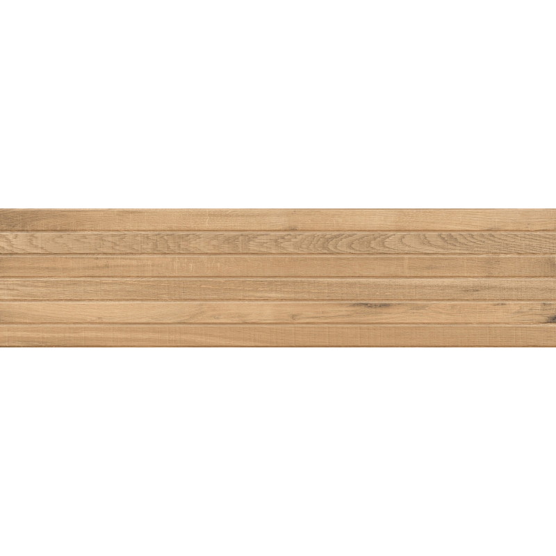 Mexen Western Wood Grès émaillé rectifié Almond G1, carreau mural aspect bois 120 x 30 cm, mat - TL702-120-030-50