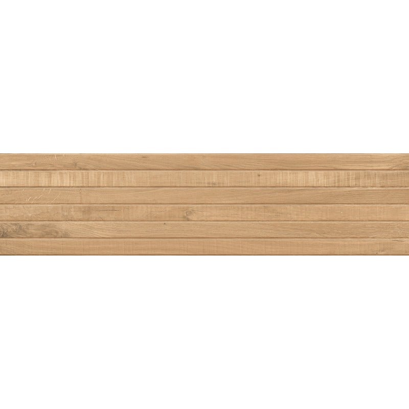 Mexen Western Wood Gres d'amande émaillé rect. G1, carreau mural aspect bois 120 x 30 cm, mat - TL702-120-030-50