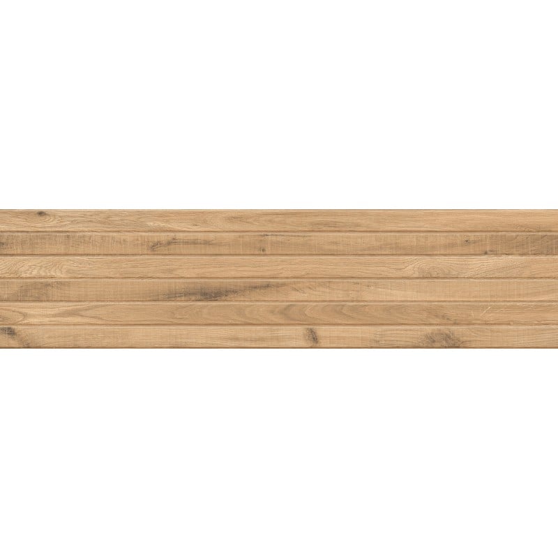 Mexen Western Wood Gres d'amande émaillé rect. G1, carreau mural aspect bois 120 x 30 cm, mat - TL702-120-030-50