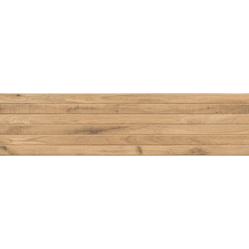 Mexen Western Wood Grès émaillé rectifié Almond G1, carreau mural aspect bois 120 x 30 cm, mat - TL702-120-030-50