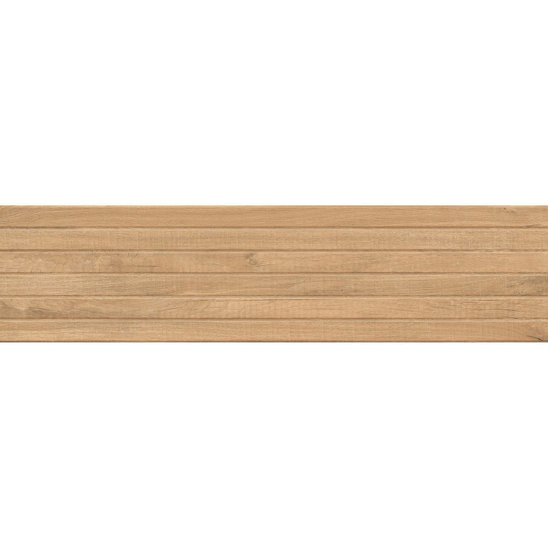 Mexen Western Wood Grès émaillé rectifié Almond G1, carreau mural aspect bois 120 x 30 cm, mat - TL702-120-030-50