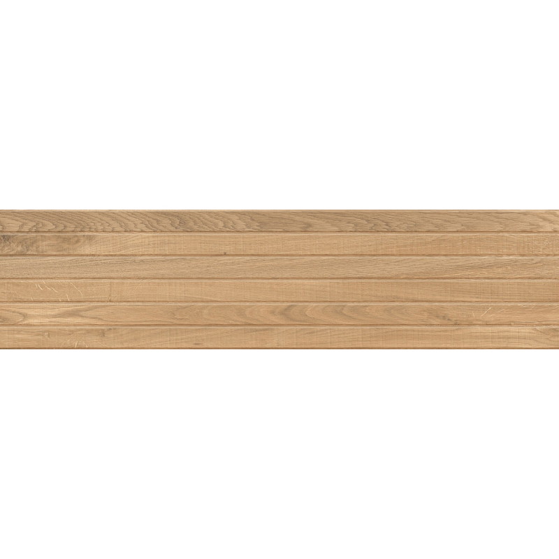 Mexen Western Wood Grès émaillé rectifié Almond G1, carreau mural aspect bois 120 x 30 cm, mat - TL702-120-030-50