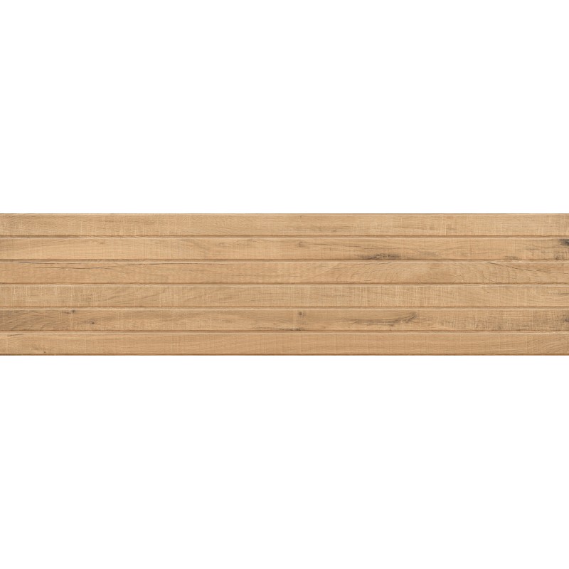 Mexen Western Wood Gres d'amande émaillé rect. G1, carreau mural aspect bois 120 x 30 cm, mat - TL702-120-030-50