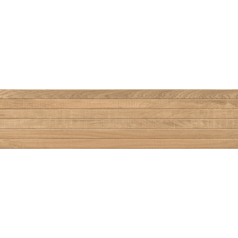 Mexen Western Wood Grès émaillé rectifié Almond G1, carreau mural aspect bois 120 x 30 cm, mat - TL702-120-030-50
