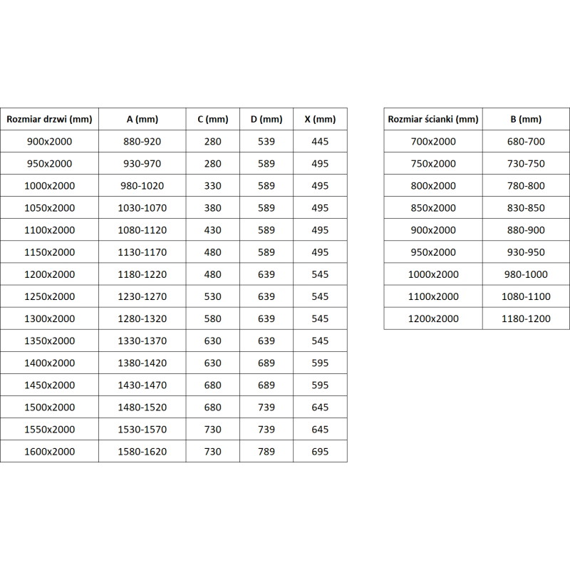 Mexen Exo-R 3S cabine de douche à 3 parois pivotante 100 x 80 cm, transparent, or - 819-100-080-50-00-3S
