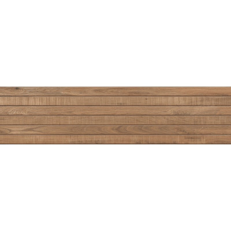 Mexen Western Wood Bruno grès émaillé rect. G1, carreau mural effet bois 120 x 30 cm, mat - TL702-120-030-51